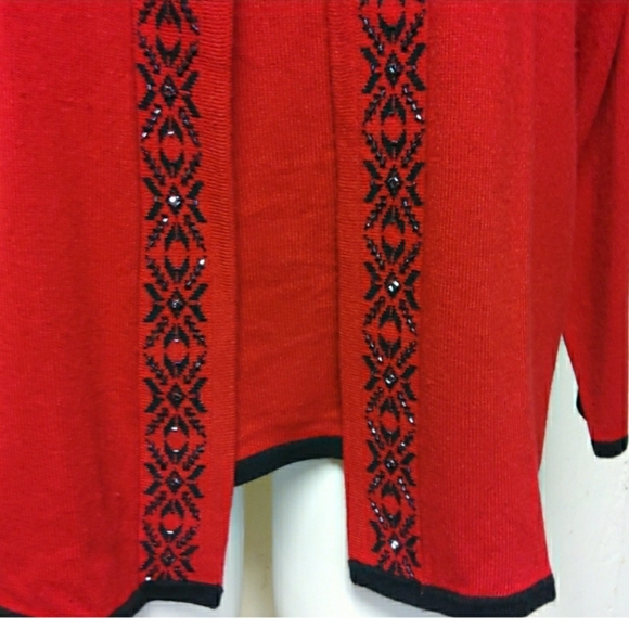 🎄 STUNNING JEWLED EMBELLISHED SWEATER - Picture 3 of 7